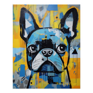 Het Franse Bulldog portret 002 - Sable Gabrie Perfect Poster