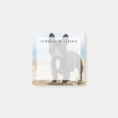 Het Franse Bulldog Spelen in de zand Post-it® Notes (Voorkant)