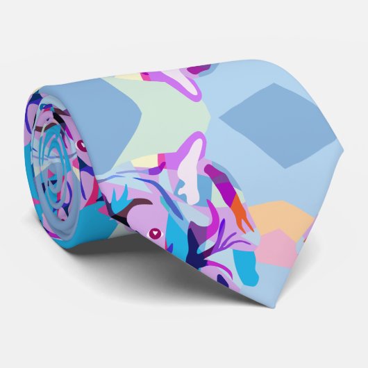 Het Franse Bulldog Stropdas (Opgerold)