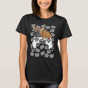 Het Franse Bulldog Video Game Noob Oof Kinder jong T-shirt