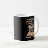 het franse bulledog frenchie dog Happiness is een  Koffiemok (Voorkant rechts)