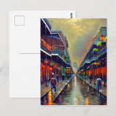 Het Franse digitale vierkantsschilderij Briefkaart (Voorkant / Achterkant)