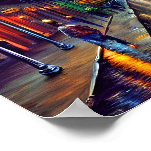 Het Franse digitale vierkantsschilderij Poster (Hoek)