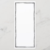 Het Franse Handgeschreven Menu van de Lange Wedden (Achterkant)