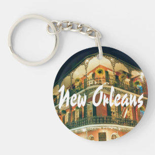 Het Franse Kwart van New Orleans Sleutelhanger
