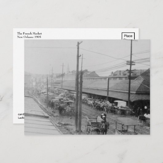 Het Franse kwartaal 1905 Briefkaart (Voorkant / Achterkant)