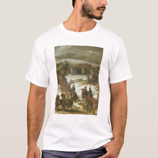 Het Franse leger kruist de Sint Bernard Pass T-shirt (Voorkant)