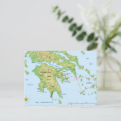 Het Franse leger Morea Expedition in Peloponnesos Briefkaart (Staand voorkant)