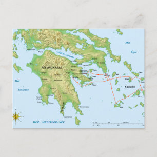 Het Franse leger Morea Expedition in Peloponnesos Briefkaart