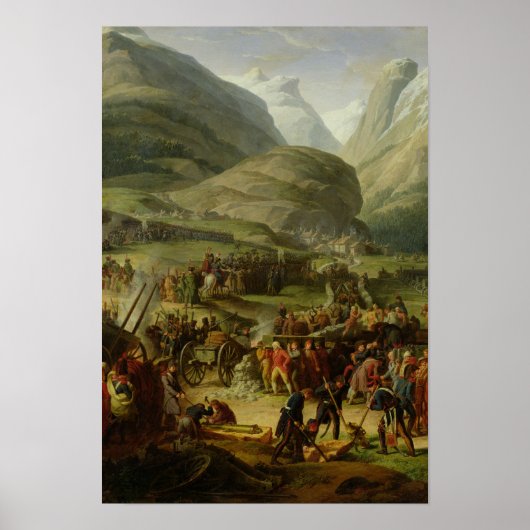 Het Franse leger reisde naar St. Bernard Pass Poster (Voorkant)