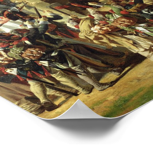 Het Franse leger trekt de Rosbach-kolom naar bened Poster (Hoek)