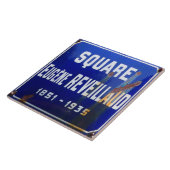 Het Franse plein. Tegeltje (Zijkant)