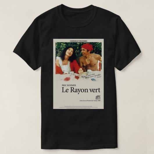 Het Franse Poster van Green Ray T-shirt (Design voorkant)