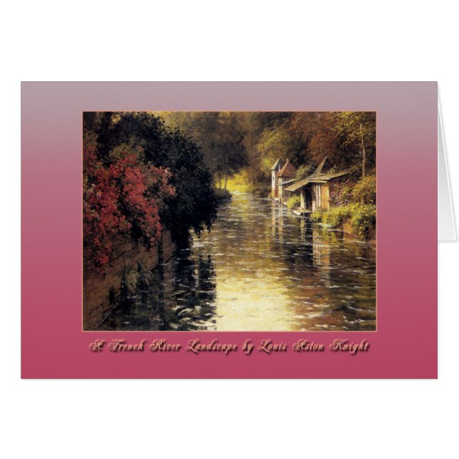 Het Franse rivierlandschap Louis Aston Knight (Voorkant Horizontaal)