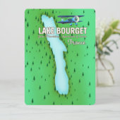 Het Franse schitterende reisposter Bourget (Staand voorkant)