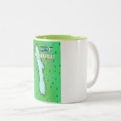 Het Franse schitterende reisposter Bourget Tweekleurige Koffiemok (Voorkant rechts)