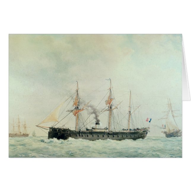 Het Franse slagschip "La Gloire", 1880 (Voorkant Horizontaal)