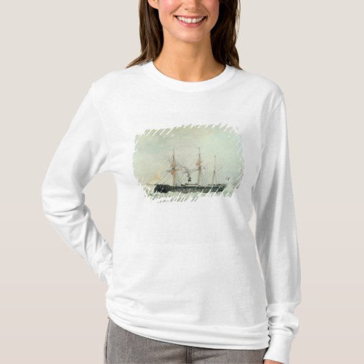 Het Franse slagschip "La Gloire", 1880 T-shirt (Voorkant)