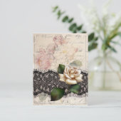 het Franse Victoriaans wit van het manuscripten Briefkaart (Staand voorkant)