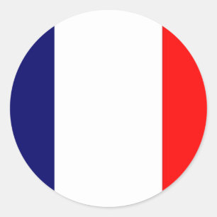 Het Franse vlagontwerp - OUI! Ronde Sticker