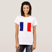 Het Franse vlagontwerp - OUI! T-shirt (Voorkant volledig)