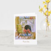 Het Franse Wenskaart van de Salon Kaart (Gele Bloem)