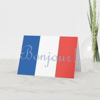 Het Franse Wenskaart van de Vlag Kaart