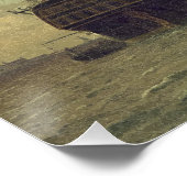 Het fregat op de rede voor anker perfect poster (Hoek)