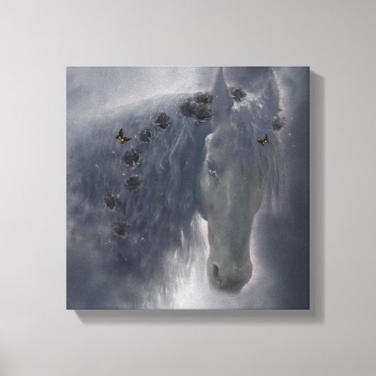 Het Friese Paard - omwikkeld doek Canvas Afdruk (Voorkant)