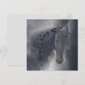 Het Friese Paard - Wenskaart Feestdagenkaart (Voorkant / Achterkant)