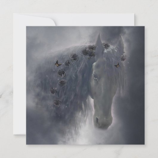 Het Friese Paard - Wenskaart Feestdagenkaart (Voorkant)