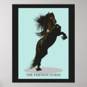 Het Friesiaanse paard - Poster (Voorkant)