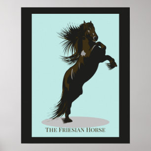 Het Friesiaanse paard - Poster