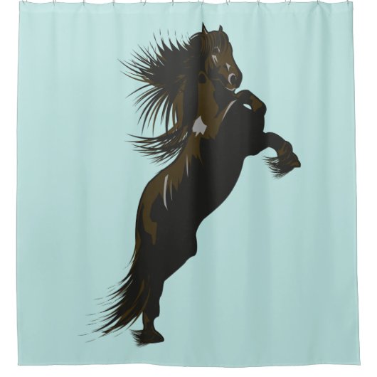 Het Friesiaanse paard - Shower Curtain Douchegordijn (Voorkant)