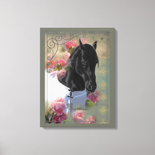 Het Friesian - Wrapped Canvas Afdruk