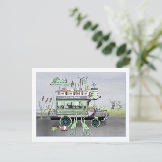 Het Froggy Fliver Omnibus-Briefkaart Briefkaart (Staand voorkant)