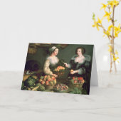 Het fruit en de Plantaardige Verkoper Kaart (Gele Bloem)