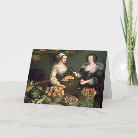 Het fruit en de Plantaardige Verkoper Kaart (Voorkant)
