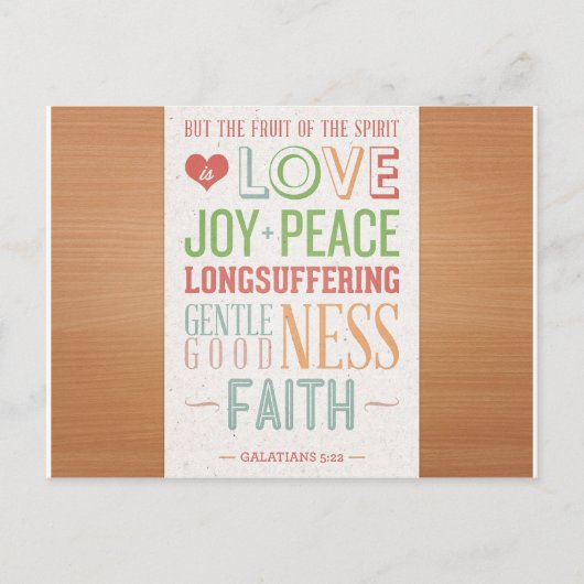 Het fruit van de Geest Briefkaart (Voorkant)