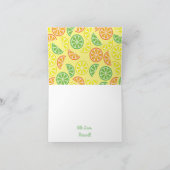 Het Fruit van de Plak van de citrusvrucht dankt u Kaart (Binnen)