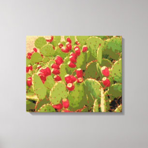 Het Fruit van de Vijgcactus veranderde Abstracte Canvas Afdruk