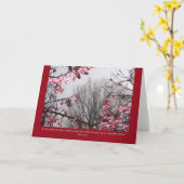 Het fruitbomen van de winter kaart (Gele Bloem)