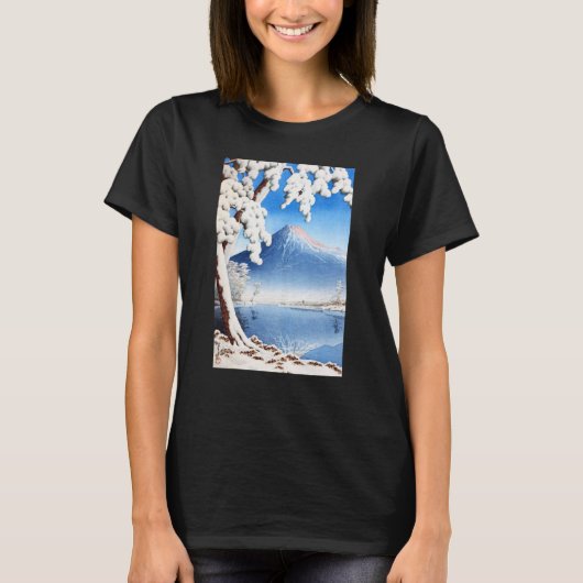 Het Fuji Snow Winter landschap Japan Japanse Ka T-shirt (Voorkant)