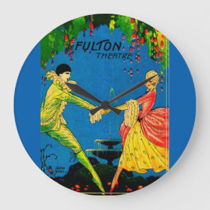 Het Fulton Theater-programma uit 1927 omvat kunst Grote Klok