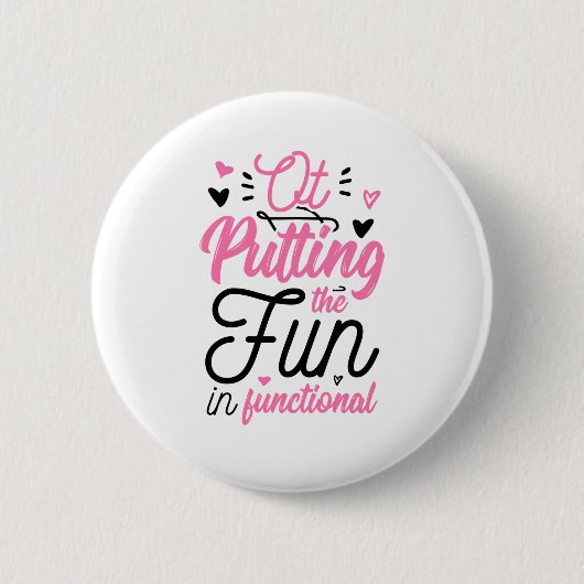 Het Fun in functie zetten Ronde Button 5,7 Cm (Voorkant)