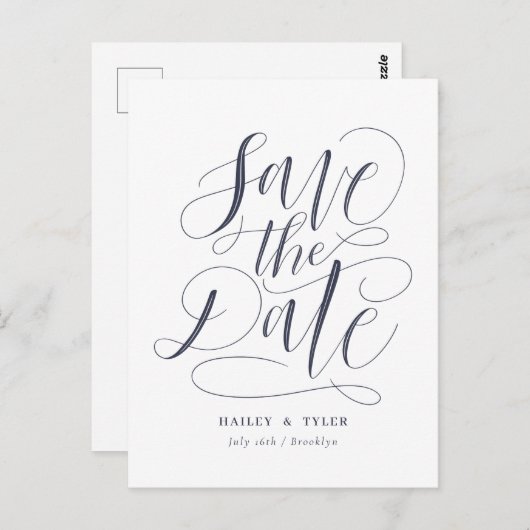 Het fysieke Manuscript bewaart de Datum Briefkaart (Voorkant / Achterkant)