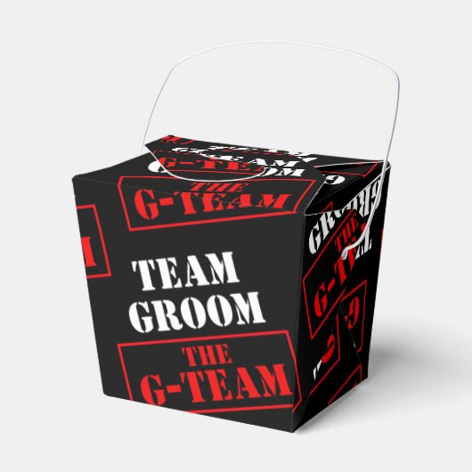 Het G-Team Bruidegom Afhaal Bedankdoosjes (Voorkant Zijde)