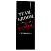 Het G-Team Bruidegom Wijn Cadeautas (Voorkant)
