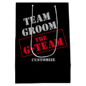 Het G-Team Bruidegomsteam Medium Cadeauzakje (Achterkant)