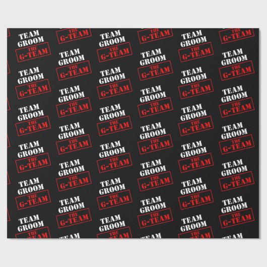 Het G-Team Bruidsjonker Cadeaupapier (Vlak)